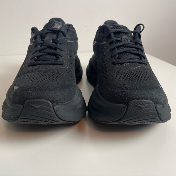 Hoka Bondi 9 Running Shoes Women’s Size 9.5D Wide Triple Black Sneakers - Picture 3 of 13